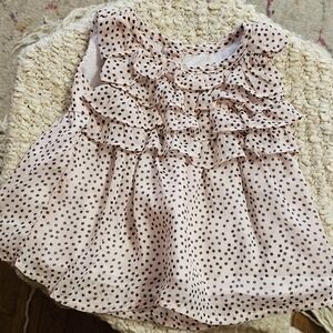 Ruffled Polka-dot Top
